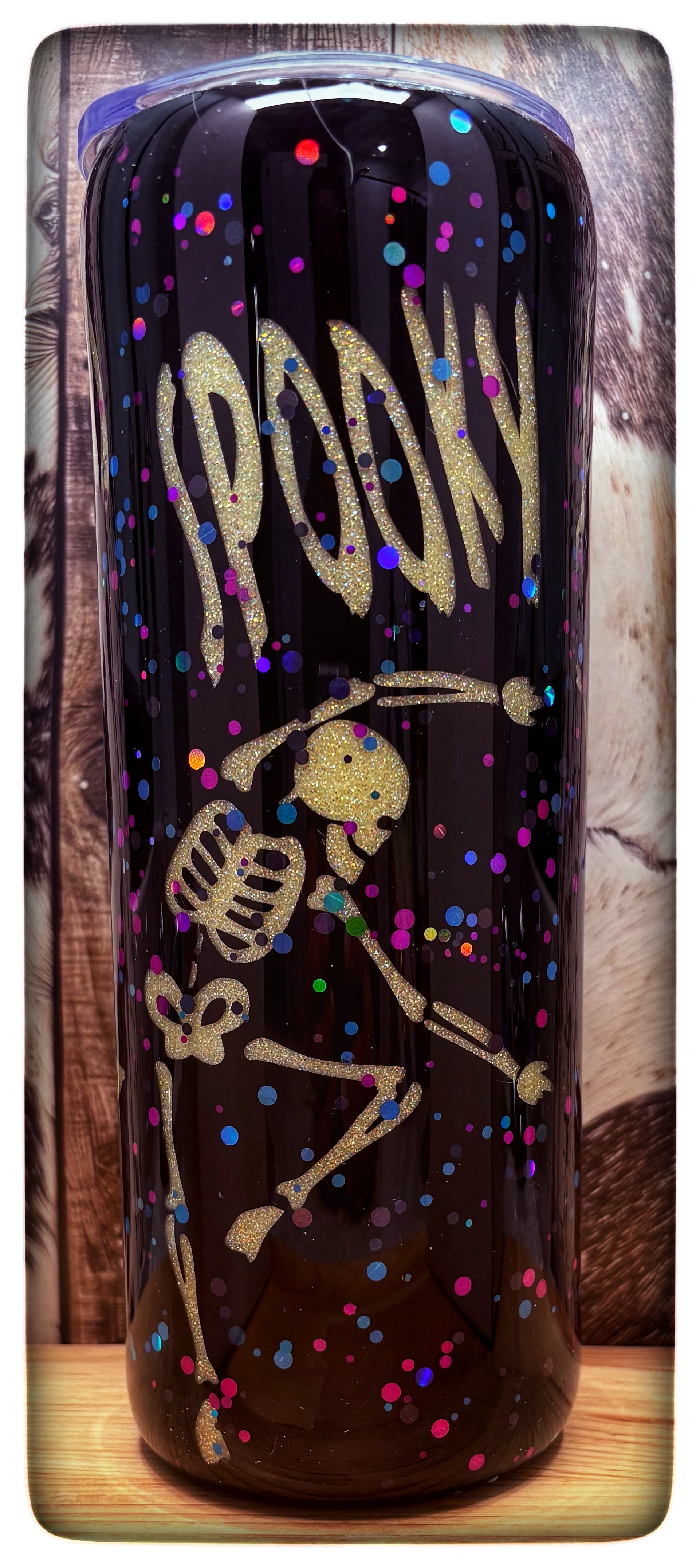 Spooky skeletons, 20 oz tumbler.