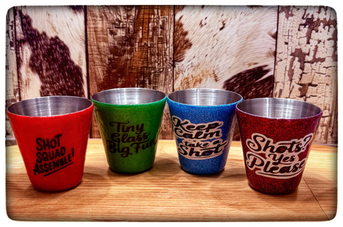1.5 Hogg shot glass. Set of 4.